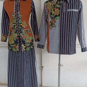 Kombinasi Batik Lurik Pria dan Wanita